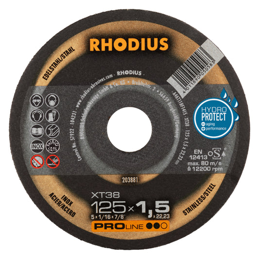 Rhodius XT 38 Trennscheibe Ø 125 x 1,5 mm