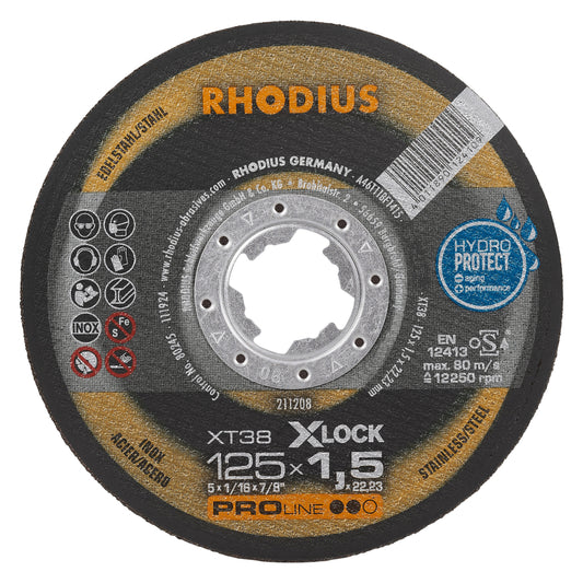 Rhodius XT 38 Trennscheibe Ø 125 x 1,5 mm Xlock