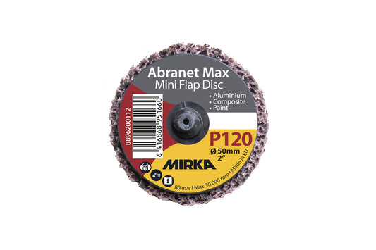 Mirka Abranet Max Mini Flap Disc - Quick Lock Ø 50 mm